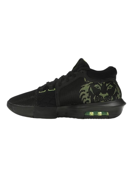NWB- NIKE LEBRON WITNESS VIII UNISEX SHOES/ BLACK- WHITE- VOLT/ SIZE: M 9.5/W 11 main image 6